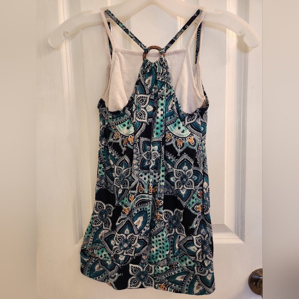 Patterned Double Tank Top - Picture 2 of 5